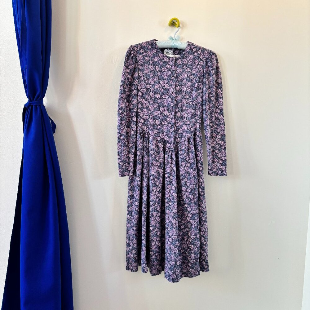 Purple Floral Laura Ashley Dress